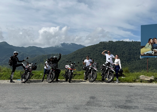 Motorcycle riders group in Beni