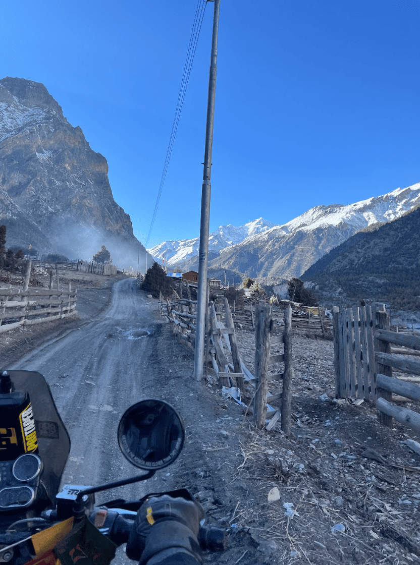 road codition of manang for motorcycle ride